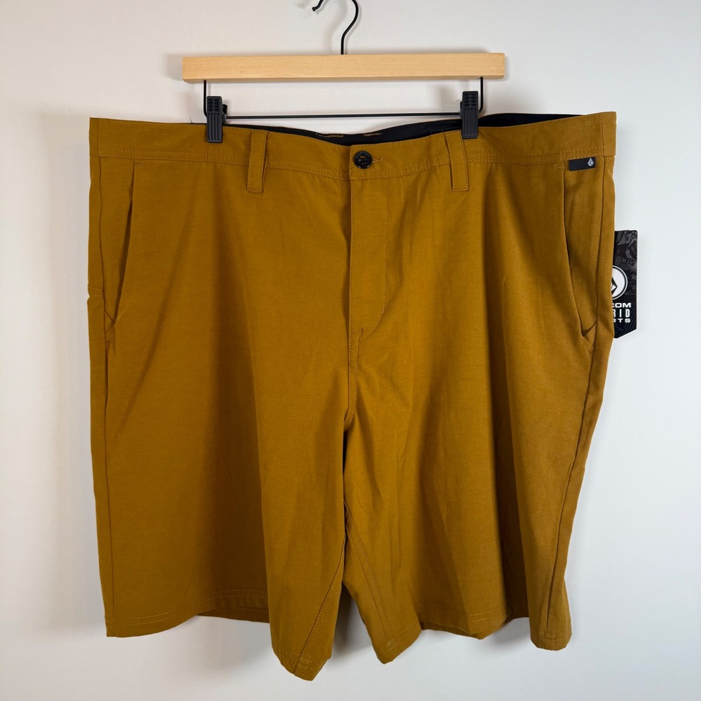 NEW Volcom Frickin Cross Shred Static 20 Hybrid Shorts‎ Men's Size 44 Gold NWT